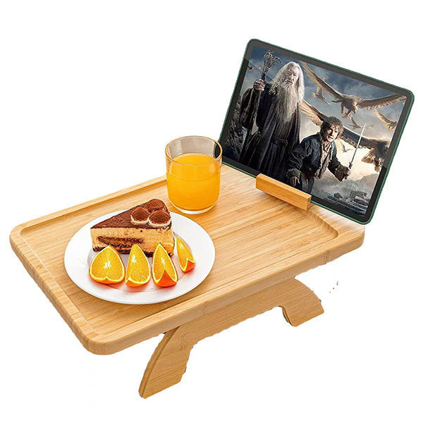 FOLDABLE WOODEN CLIP SOFA TRAY - NatureNest